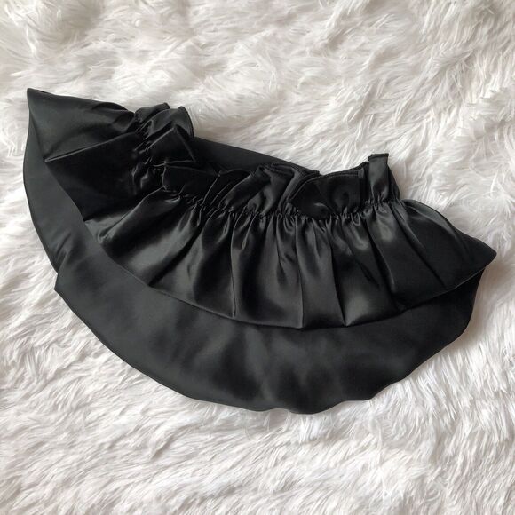New Black Mulberry Silk Sleep Hair Cap Bonnet Cover for Adults Unisex main image 6